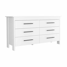Load image into Gallery viewer, Six Drawer / Double Dresser - White
