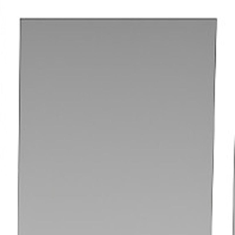 Mirrored Five Drawer Vanity Table Lights - White