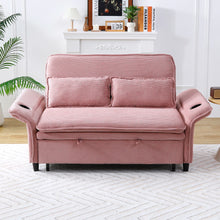 Load image into Gallery viewer, Modern Fabric Multi-Functional Sofa Bed With Adjustable Armrests And Backrests
