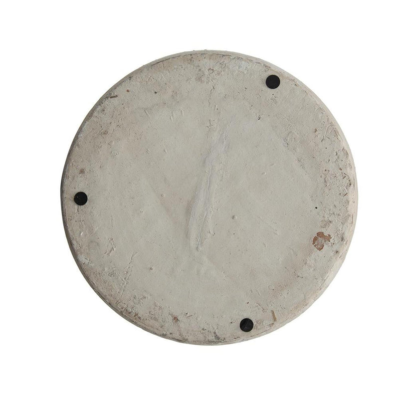Block Round Table Vase - Antiqued Bronze / Light Gray