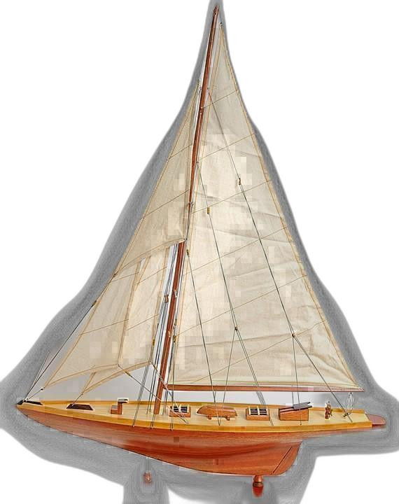 Hand Painted Boat (401997) - Brown