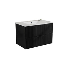 Load image into Gallery viewer, Modern Wall Mounted Floating Bathroom Vanity With Sink And Drawers
