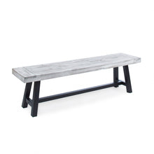 Load image into Gallery viewer, Tranquilizer - Outdoor Acacia Wood Bench With Slat Panel Design
