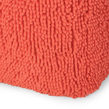 Load image into Gallery viewer, Sunny - Square Pouf, Versatile Ottoman Or Floor Cushion - Coral
