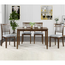 Load image into Gallery viewer, 5 Pieces Modern Dining Set, Rectangular Wooden Dining Table With 4 Upholstered Chairs
