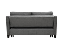 Load image into Gallery viewer, 69&quot; 3 in 1 Convertible Queen Sleeper Sofa Bed, Modern Fabric Loveseat Futon Sofa Couch w/Pullout Bed, Love Seat Lounge Sofa w/Reclining Backrest, Furniture for Living Room, Dark Grey
