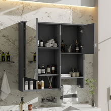 Load image into Gallery viewer, Modern Wall Mounted Bathroom Medicine Cabinet, Bathroom Wall Storage Cabinet With Mirror
