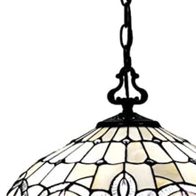 Load image into Gallery viewer, 8'' Unique Statement Two Light Glass Dimmable Chandelier With Shades - Black / White
