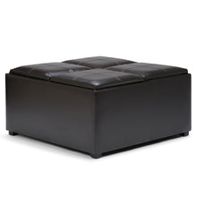 Load image into Gallery viewer, Avalon - Square Coffee Table Storage Ottoman - Tanners Brown
