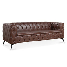 Load image into Gallery viewer, Square Arm Removable Cushion 3 Seater Sofa
