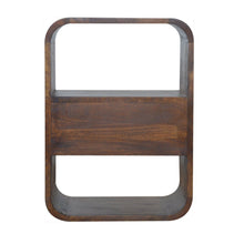 Load image into Gallery viewer, 22" Modern Solid Wood One Drawer Nightstand - Brown
