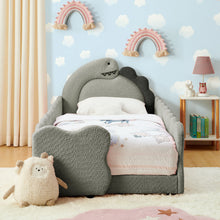 Load image into Gallery viewer, Cute Dinosaur Shaped Bed With Safety Guardrail, Toddler Frame
