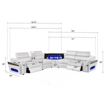 Load image into Gallery viewer, Nova - Sectional With Bluetooth Speaker, LED And Lifting Wine Cabinet
