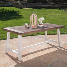 Load image into Gallery viewer, Outdoor Sandblast Finish Acacia Wood Dining Table
