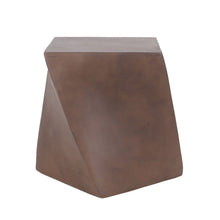 Load image into Gallery viewer, Outdoor Lightweight Concrete Side Table - Brown
