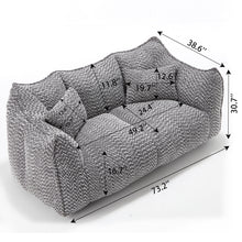 Load image into Gallery viewer, Comfortable Dual Beanbag Chair With High Resilience Foam Core For 2 People

