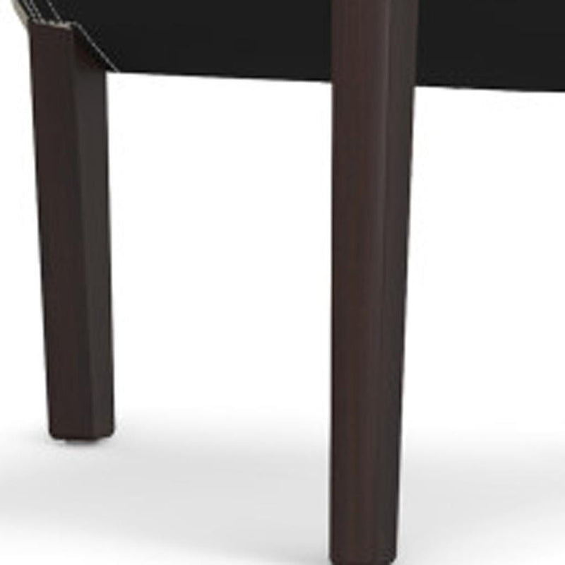 Wood Dining Parsons Chairs (Set of 2) - Cream / Brown