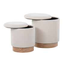 Load image into Gallery viewer, Marla - Contemporary, Nesting Ottoman Set
