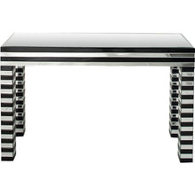 Load image into Gallery viewer, Mirrored Glass Console Table - Silver And Black
