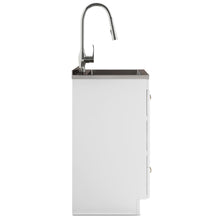 Load image into Gallery viewer, Lawrence - Laundry Cabinet With Faucet And Stainless Steel Sink
