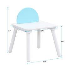 Load image into Gallery viewer, Children's Panel Table With 4 Chairs - White
