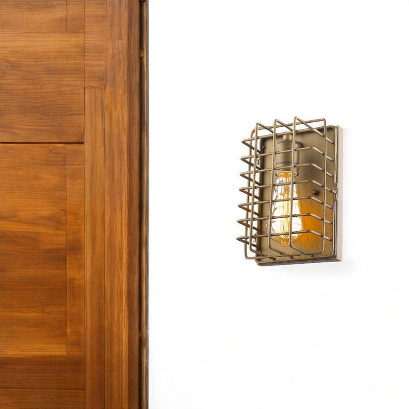 Light Cage Wall Sconce - Gold