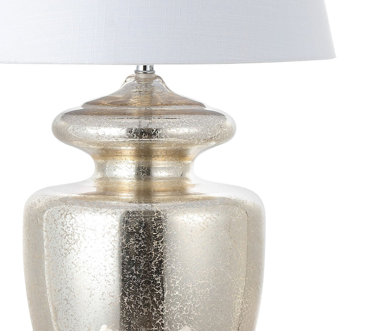 Novelty Table Lamp LED With Drum Shade - Ivory