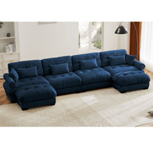 Load image into Gallery viewer, Super Comfort Oversized Modular Sectional Sofa With Movable Ottoman
