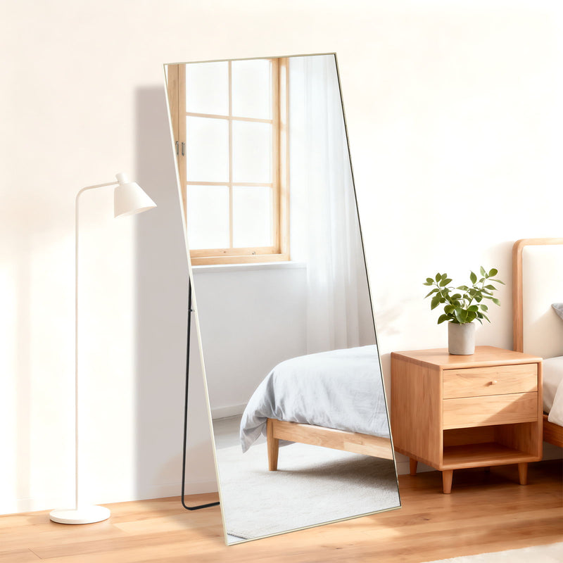 64" Aluminum Framed Mirror - Gold