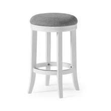 Load image into Gallery viewer, Backless Swivel Stool With Upholstered Seat
