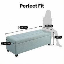 Load image into Gallery viewer, Elegant Tufted Storage Ottoman Bench
