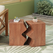 Load image into Gallery viewer, Rectangular Outdoor Indoor Accent Side Table (Set of 2)
