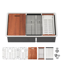 Load image into Gallery viewer, Stainless Steel Undermount Kitchen Sink With Double Bowl
