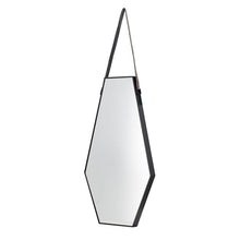Load image into Gallery viewer, 32" Hexagon Framed Accent Mirror - Black

