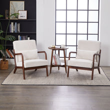 Load image into Gallery viewer, Accent Chair With Pillow And Wood Frame
