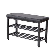 Load image into Gallery viewer, Shoe Bench With Cushion, Storage Seat For Entryway
