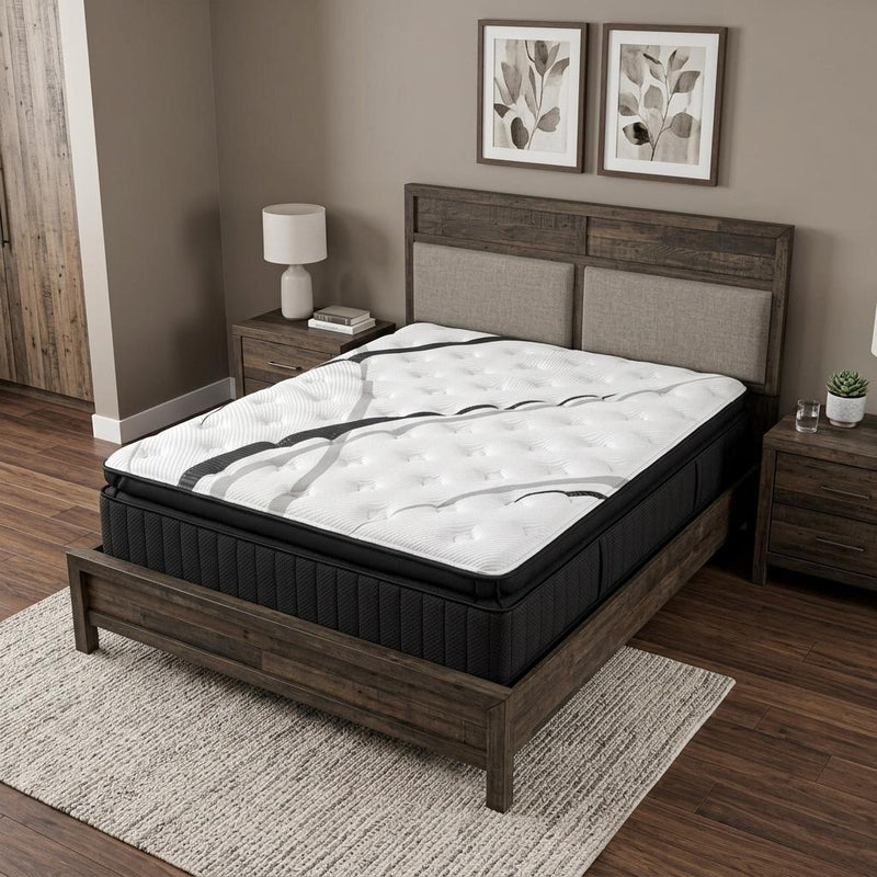 Graphite And Titanium Infused Gel Memory Foam Ultra Plush Hybrid Mattress - Split California King