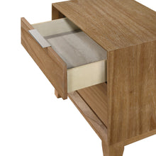 Load image into Gallery viewer, 1 Piece 2 Drawer Nightstand - Natural Wood
