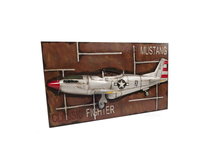 c1943 Mustang P51 Frame - Gray / Silver