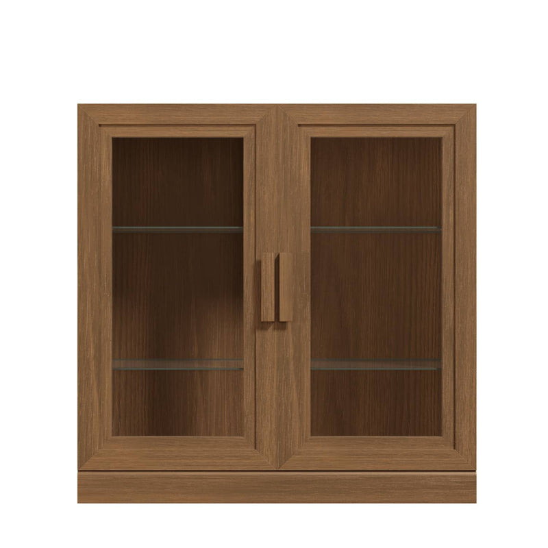 31'' Wood Accent Cabinet With Two Doors - Brown