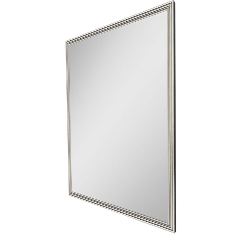 Wood Framed Accent Mirror - Silver