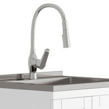 Load image into Gallery viewer, Reed - Deluxe Laundry Cabinet With Pull-Out Faucet And Stainless Steel Sink
