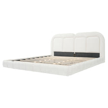 Load image into Gallery viewer, Upholstered Platform Bed With Tufted Headboard

