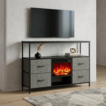 Load image into Gallery viewer, Fireplace TV Stand With Fireplace (734224) - Black
