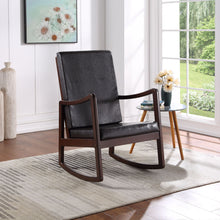 Load image into Gallery viewer, Raina - Synthenic Leather Rocking Chair - Espresso
