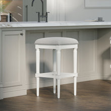 Load image into Gallery viewer, Square Stool With Upholstered Seat
