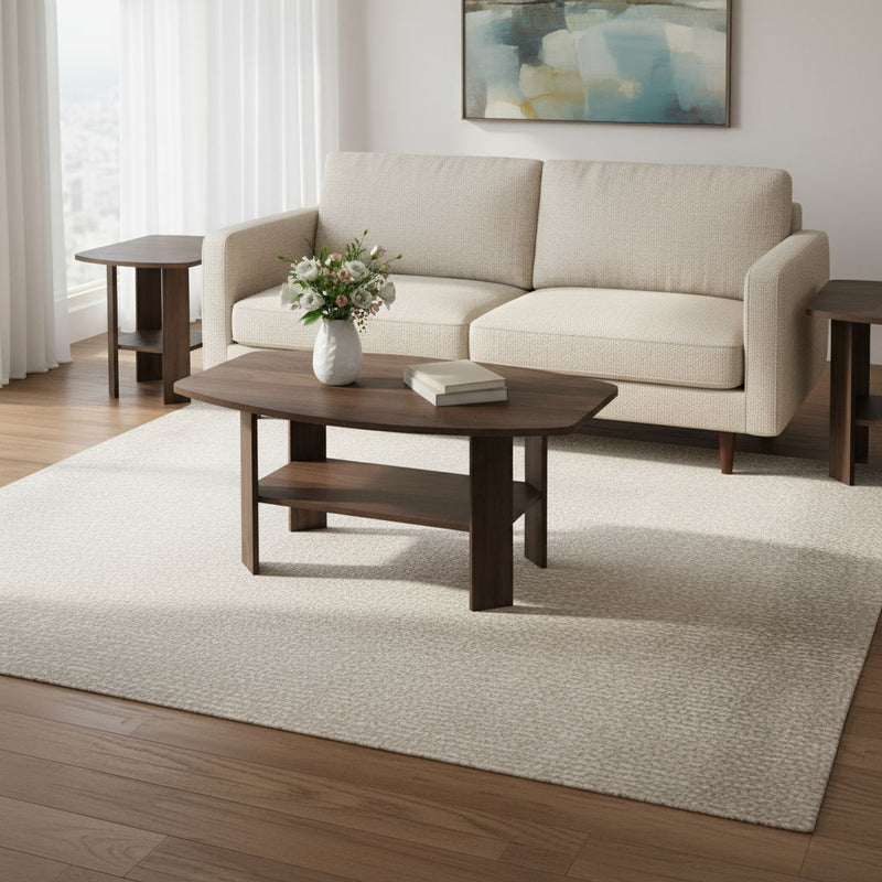 Coffee Table With Three Shelves (Set of 3) - Espresso