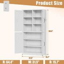 Load image into Gallery viewer, Kitchen Pantry Cabinet With Adjustable Shelves, Heavy Duty Storage - White
