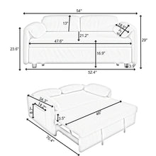 Load image into Gallery viewer, Sofa, Dual Purpose Lounge With Retractable Queen Size Bed
