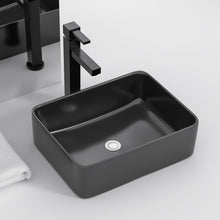Load image into Gallery viewer, Modern European Design Ceramic Rectangular Vessel Bathroom Sink
